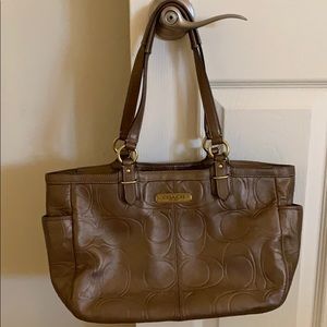 Brown coach purse